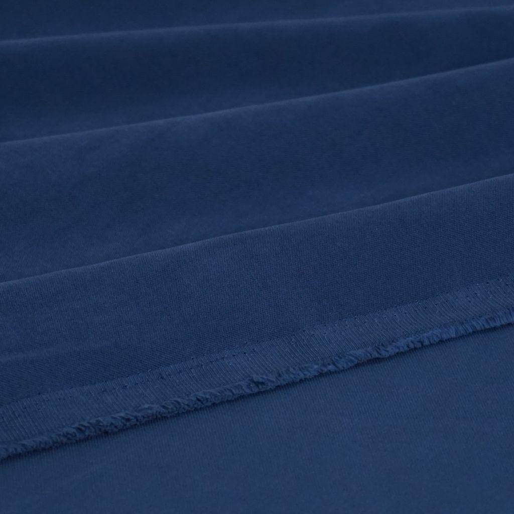 Preview: Viskose Twill Pfirsich-Touch solider Griff jeansblau